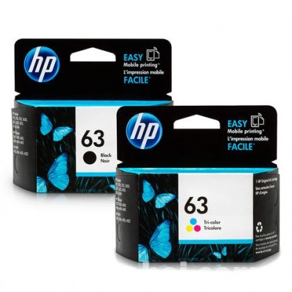 HP 63 Black + Colour Set Pack China Inkjet Cartridge Combo